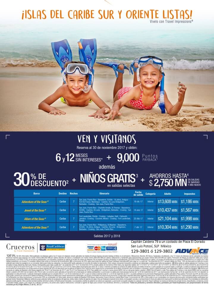 PROMOCIONES DE CRUCEROS USA