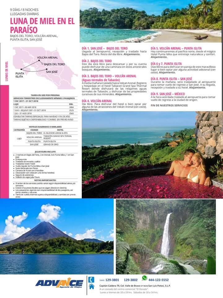 Paquetes a Costa Rica