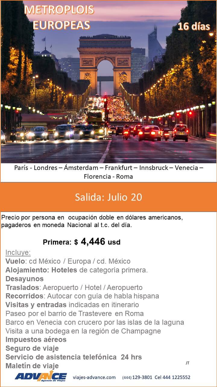PROMOCIONES POR EUROPA
